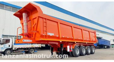 4 Axle Hydraulic Tipper Trailer wil be sent to Tanzania