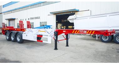 Tri Axle Container Skeleton Trailer will be Sent to Tanzania