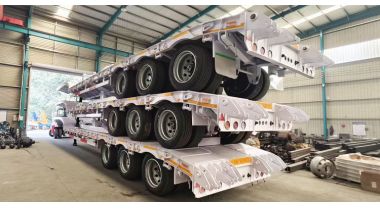 3 Axle Low Bed Trailer will be Shipped to Tanzania