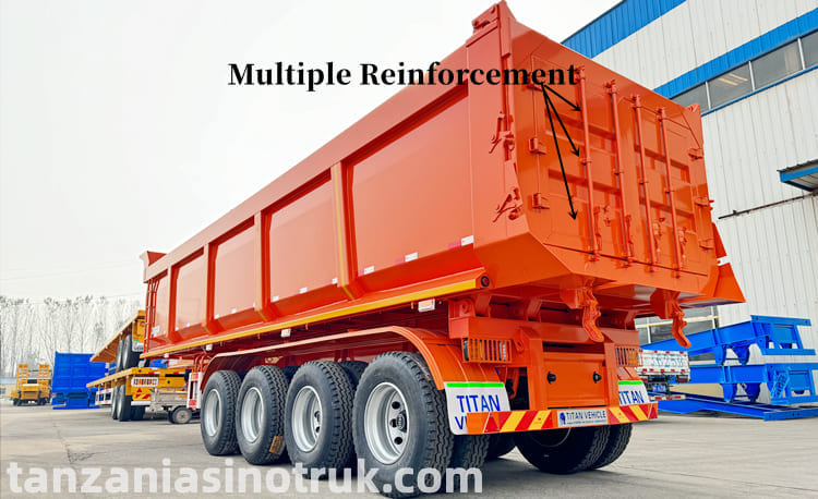 4 Axle Hydraulic Tipper Trailer Price Manufacturers in Tanzania