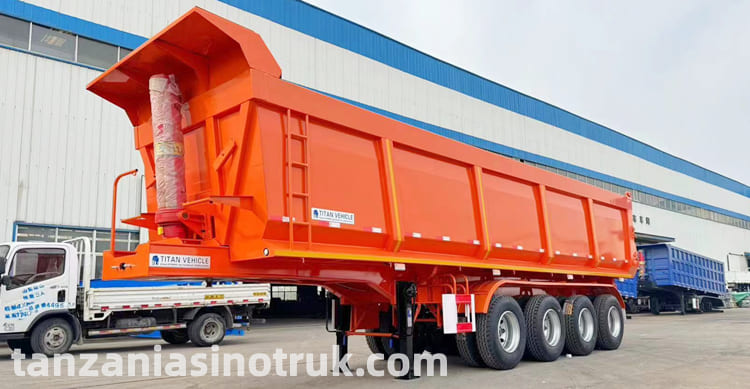 4 Axle Hydraulic Tipper Trailer Price Manufacturers in Tanzania