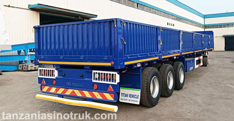 Tri Axle Dropside Trailer for Sale in Tanzania