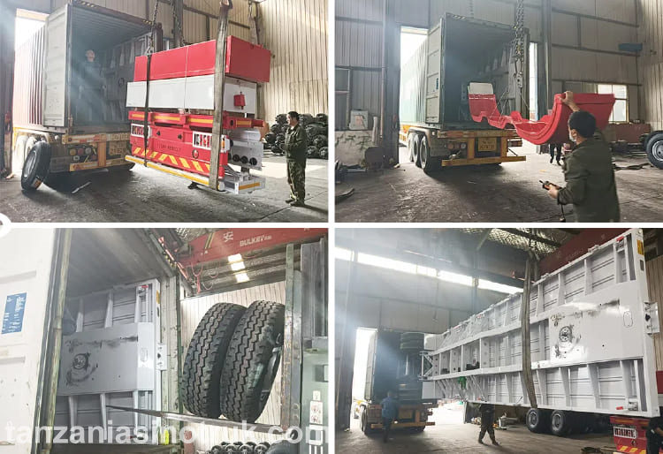 Flat Bed Trailer and Skeletal Semi Trailer for Sale in Tanzania