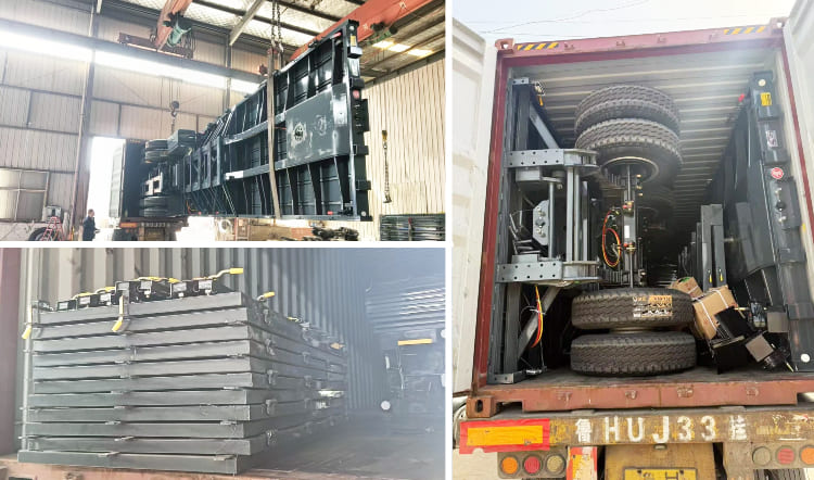 Tri Axle Livestock Transport Semi Trailer for Sale in Tanzania