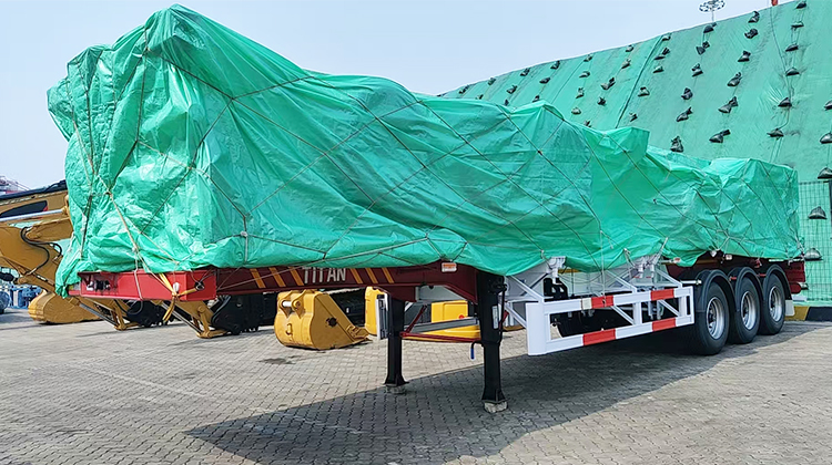 Tri Axle Container Skeleton Trailer for Sale in Tanzania