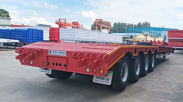 4 Axle Semi Low Loader Trailer for Sale in Tanzania