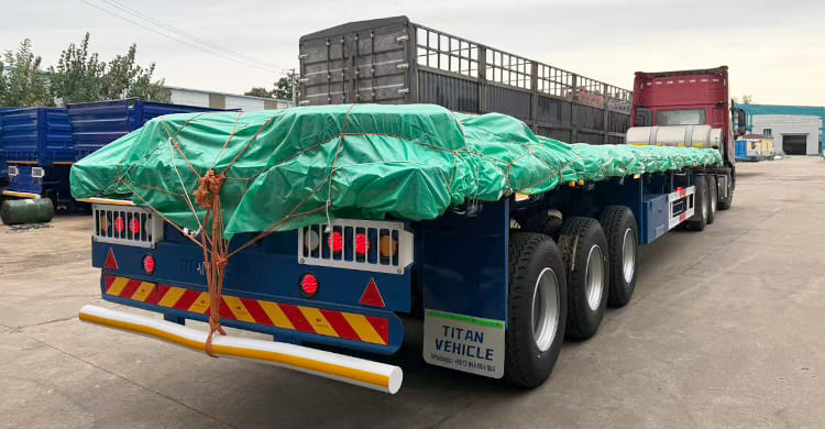 Tri Axle Dropside Trailer for Sale in Tanzania
