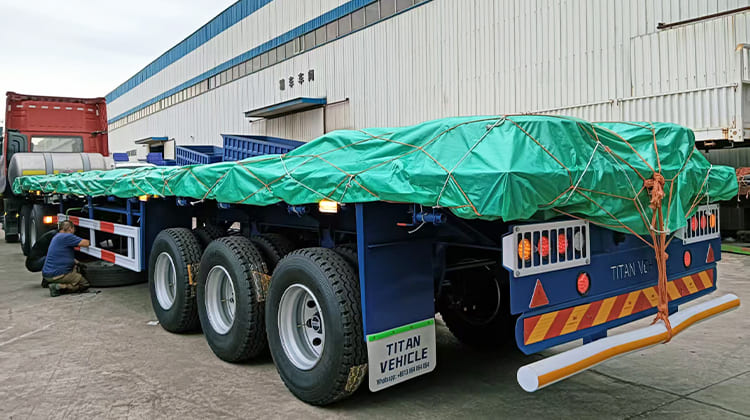 Tri Axle Dropside Trailer for Sale in Tanzania