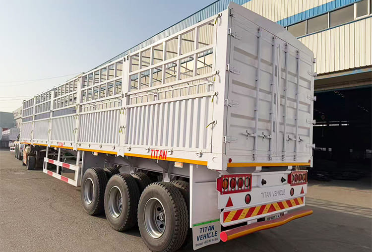 60 Ton Fence Cargo Semi Trailer for Sale in Tanzania
