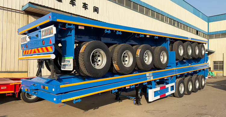 4 Axle Flatbed Semi Trailer for Sale in Tanzania