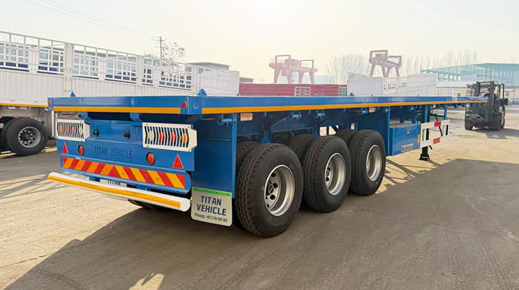4 Axle Flatbed Semi Trailer for Sale in Tanzania