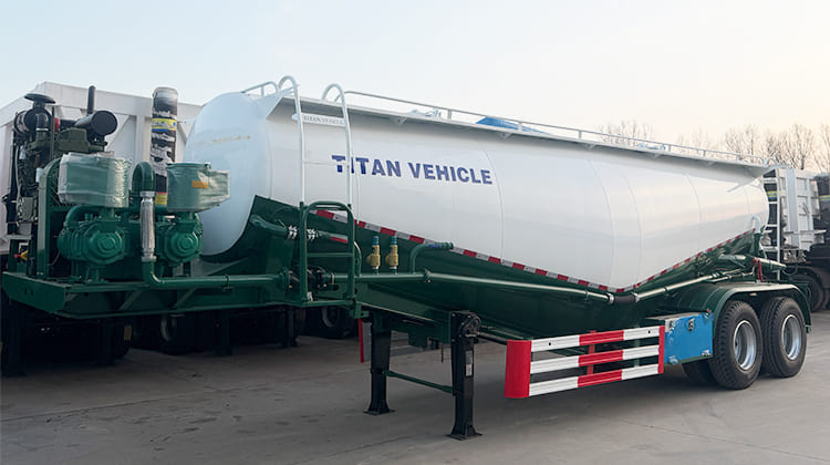25 CBM Bulk Cement Tanker Trailer for Sale in Tanzania