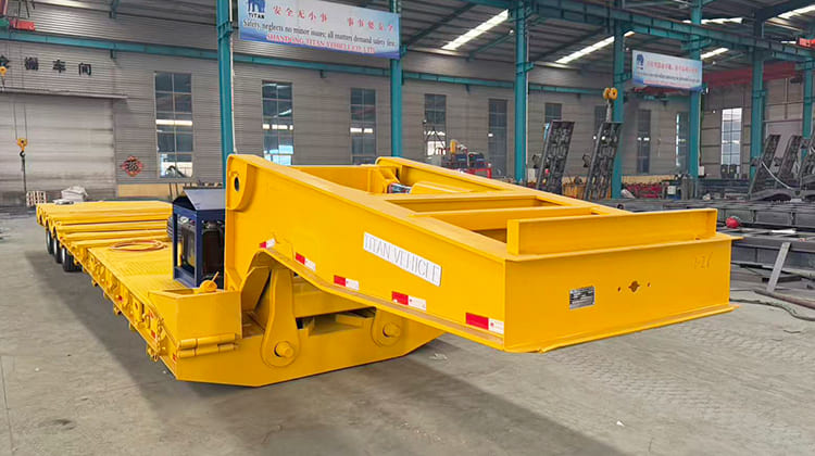 80 Ton Lowboy Gooseneck Trailer for Sale in Tanzania