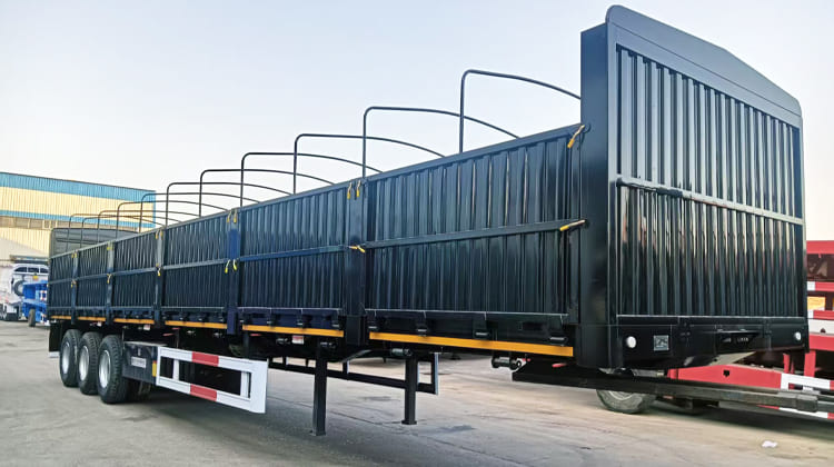 Tri Axle Fence Cargo Semi Trailer for Sale in Dar es Salaam