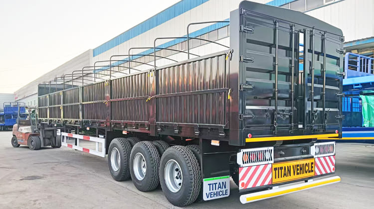 Tri Axle Fence Cargo Semi Trailer for Sale in Dar es Salaam