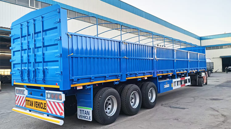 Tri Axle Fence Cargo Semi Trailer for Sale in Dar es Salaam