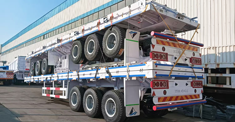 3 Axle Livestock Fence Cargo Trailer for Sale in Tanzania