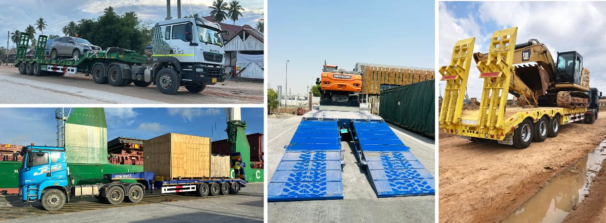 Low Bed Semi Trailer Price for Sale Tanzania