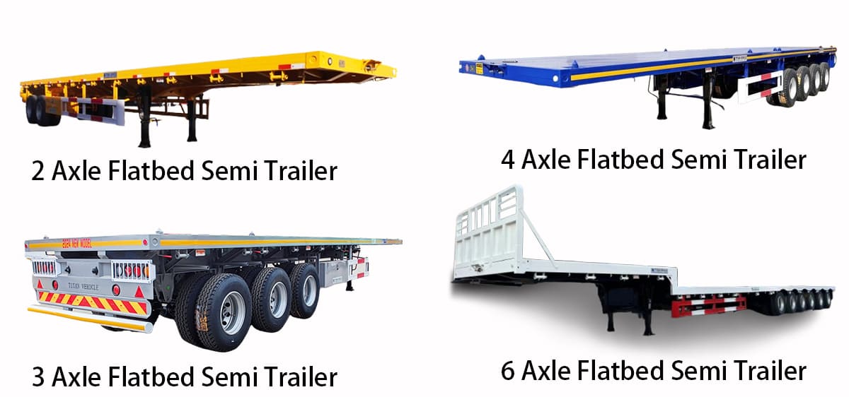 Flatbed Semi Trailer for Sale in Tanzania 