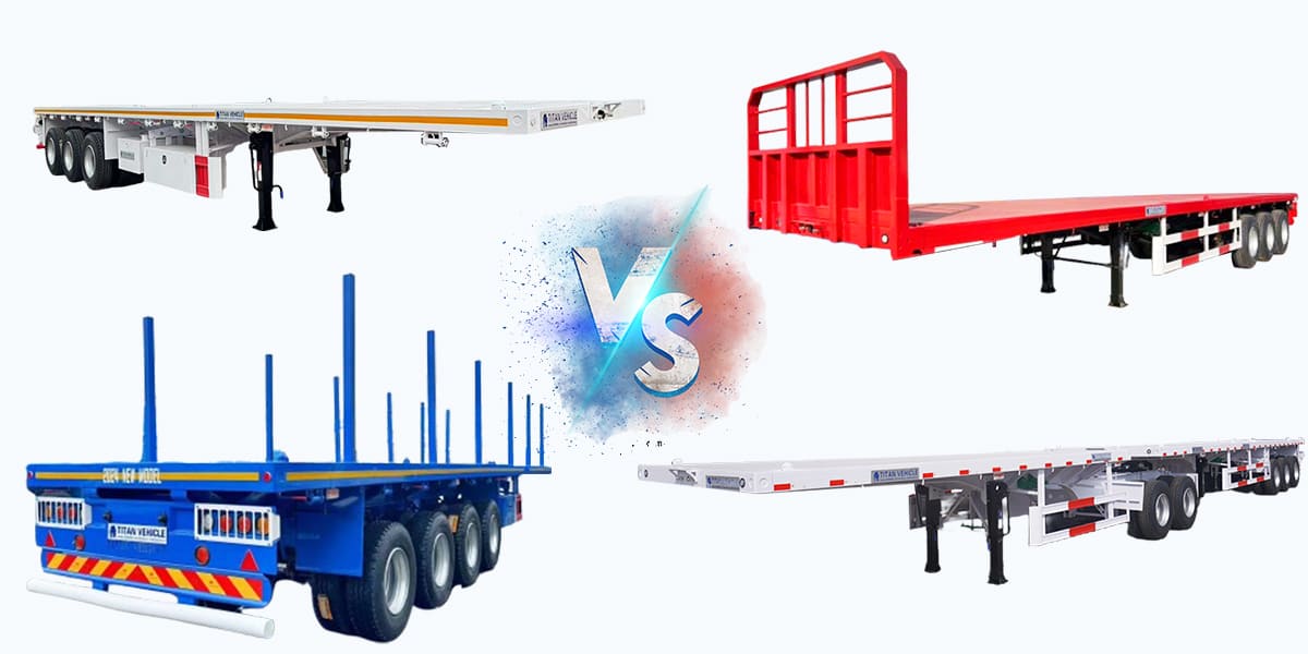 Flatbed Semi Trailer for Sale in Tanzania 