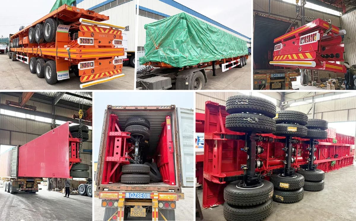 Flatbed Semi Trailer for Sale in Tanzania 