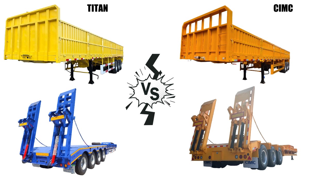 CIMC Trailers Manufacturer for Sale in Tanzania VS Shandong Titan Vehicle