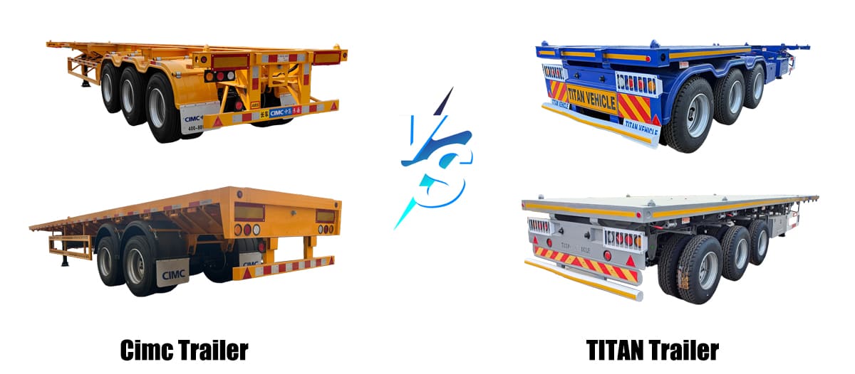 CIMC Trailers Manufacturer for Sale in Tanzania VS Shandong Titan Vehicle