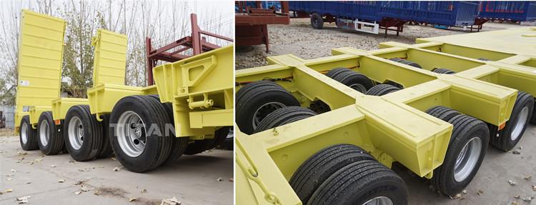 150 Ton Low Bed Trailer Price for Heavy Transport in Guinea Kankan