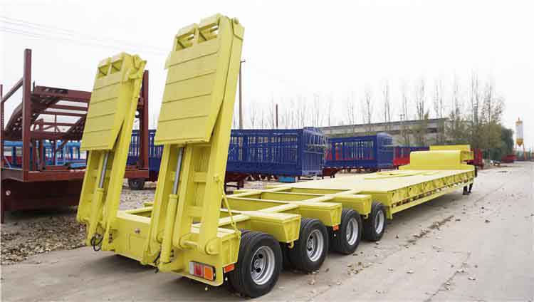 150 Ton Low Bed Trailer Price for Heavy Transport in Guinea Kankan