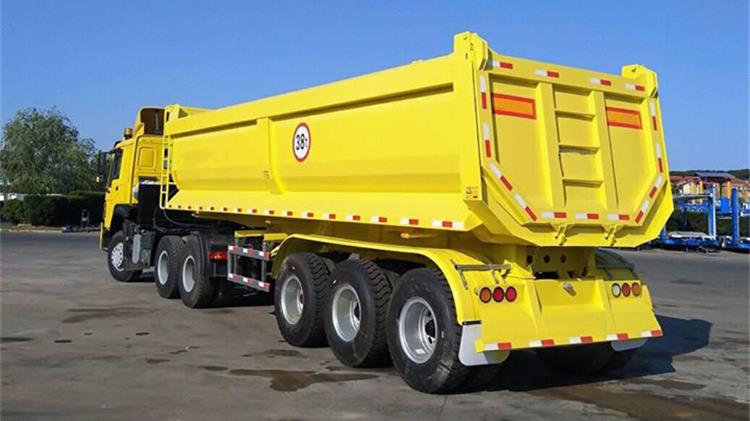 Hydraulic China Truck Tipper Trailer for Sale Price in Guinea Kamsar