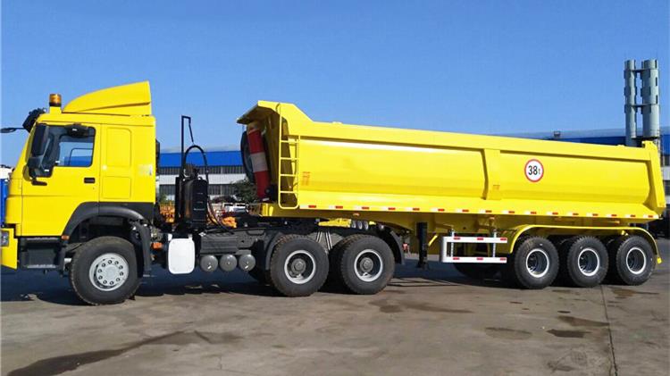 Hydraulic China Truck Tipper Trailer for Sale Price in Guinea Kamsar