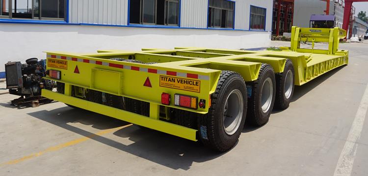 120T Heavy Duty Detachable Gooseneck Lowboy Trailer for Sale in Guinea Kindia