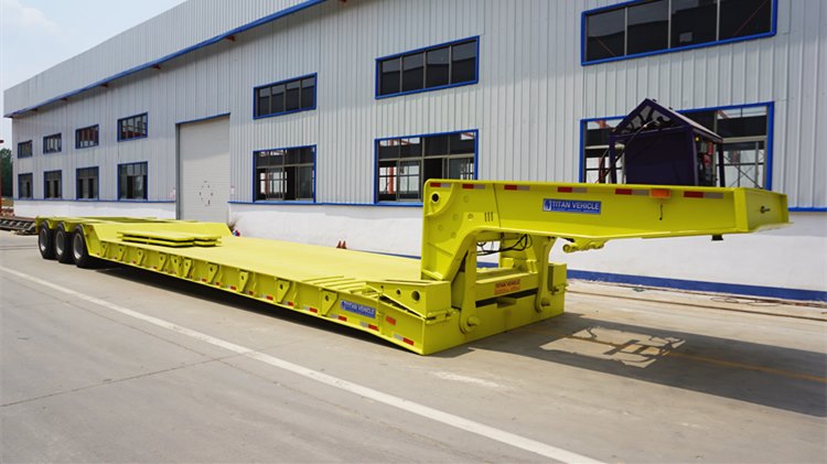 120T Heavy Duty Detachable Gooseneck Lowboy Trailer for Sale in Guinea Kindia