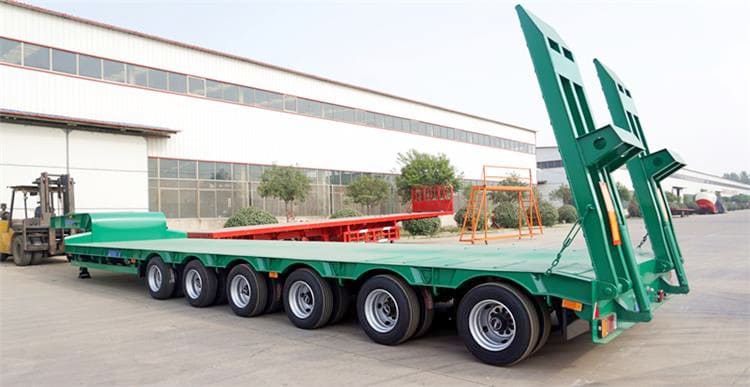 120 Ton Heavy Load Drop Deck Semi Trailer for Sale in Guinea Labe