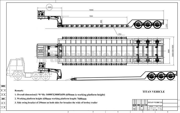 3 Axle Hydraulic Detachable Gooseneck Trailers for Sale in Ghana Kumasi