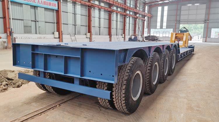 4 Axle Front Loading Lowbed Loader Trailer for Sale in Guinea Victoria,GN