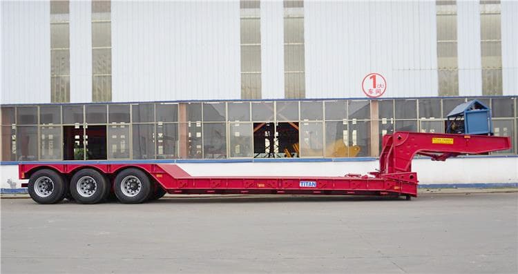 Low Prices of Front Loader Low Bed Trailer for Sale in Guinea Kankan