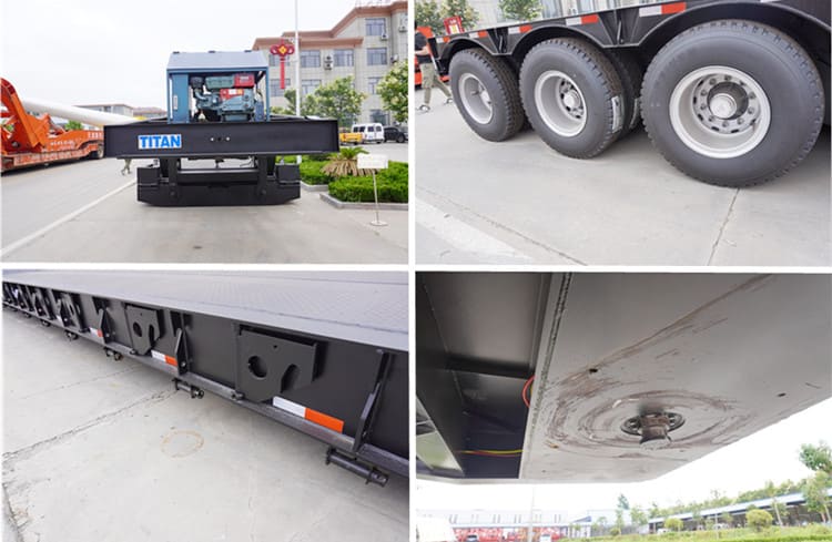 China 120 Ton Detachable Gooseneck Trailers for Sale in Guinea Kamsar