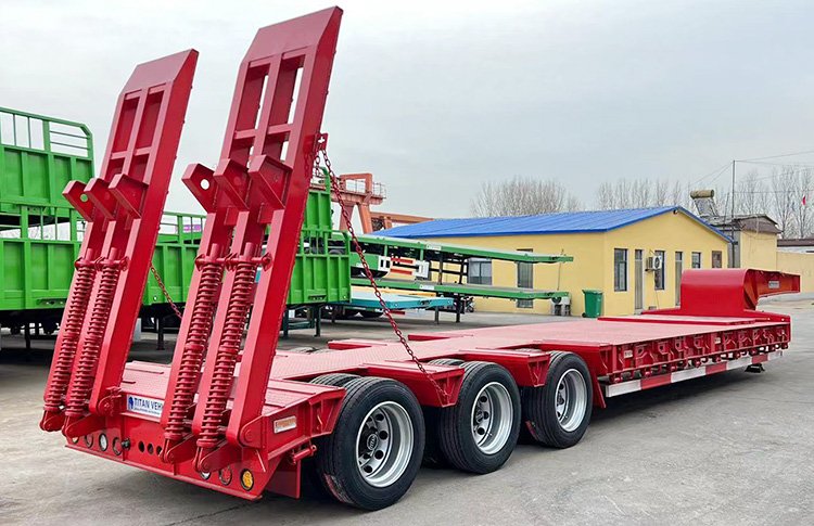 3 Axle Semi Lowbed Trailer for Sale | Lowbed Truck Trailer for Sale in Tanzania Mwanza