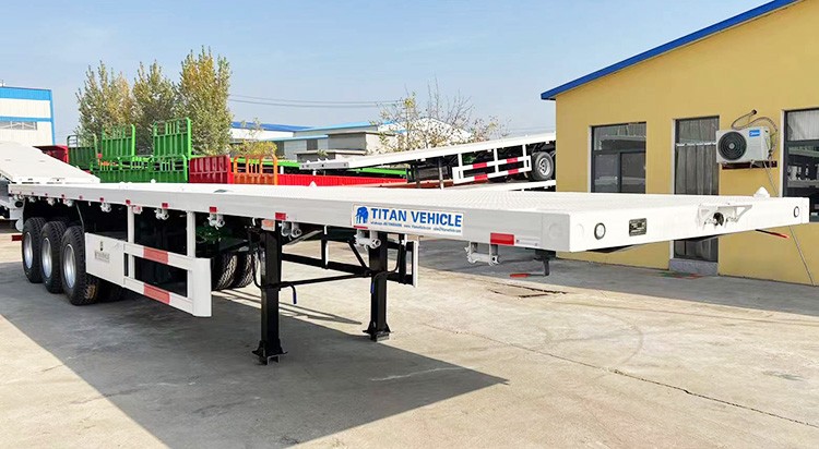 40 Ft Flatbed Trailer for Sale | 3 Axle Flatbed Semi Trialer for Sale in Tanzania Dar Es Salaam