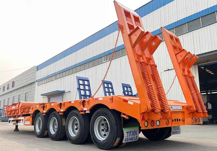 4 Axle Low Loader Trailer for Sale | 100 Ton Low Loader Truck for Sale in Tanzania