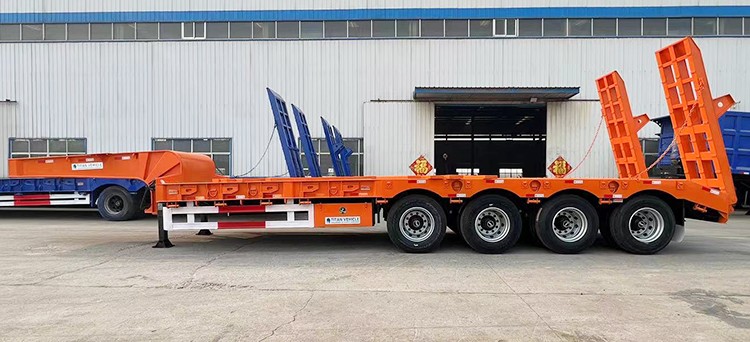 4 Axle Low Loader Trailer for Sale | 100 Ton Low Loader Truck for Sale in Tanzania