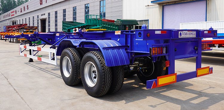 40Ft Skeleton Trailers for Sale | 2 Axle Skeleton Semi Trailer Price in Tanzania