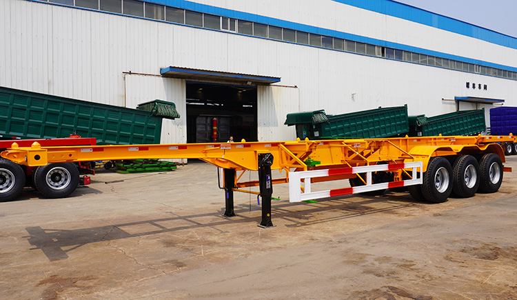 3 Axle Container Chaasis Trailer | 40Ft Truck Contianer Chassis for Sale in Tanzania