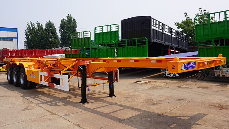 3 Axle Container Chaasis Trailer | 40Ft Truck Contianer Chassis for Sale in Tanzania
