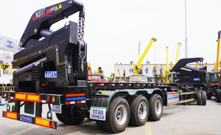 37T 40Ft Sidelifter Container Trailer for Sale in Tanzania Dar Es Salaam