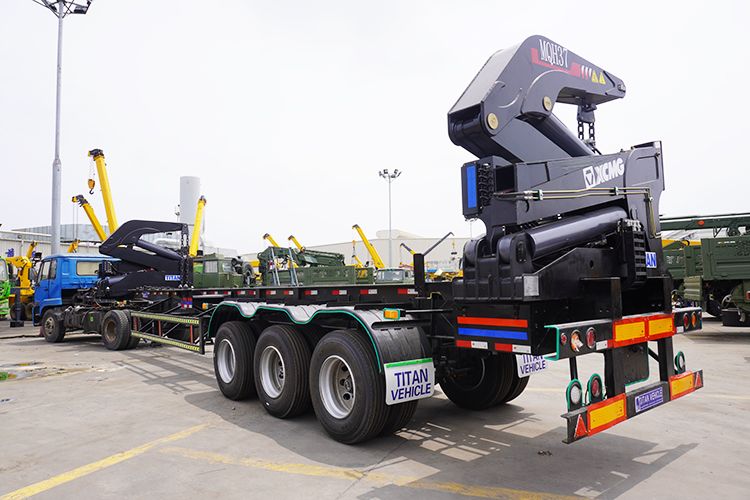 37T 40Ft Sidelifter Container Trailer for Sale in Tanzania Dar Es Salaam