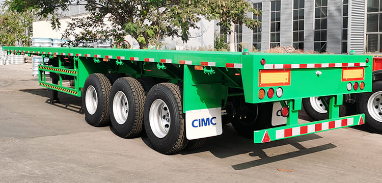 CIMC Trailers for Sale in Tanzania | CIMC 3 Axle 40 Ft Flatbed Trailer for Sale in Dar Es Salaam