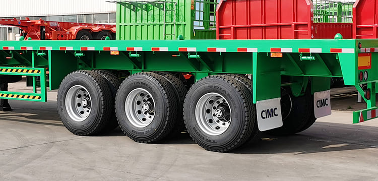 CIMC Trailers for Sale in Tanzania | CIMC 3 Axle 40 Ft Flatbed Trailer for Sale in Dar Es Salaam