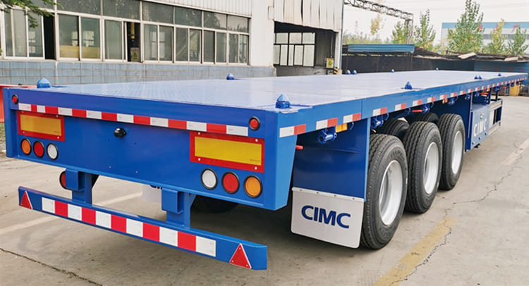 CIMC Semi Trailer | CIMC 40Ft 3 Axle Flatbed Semi Trailer for Sale in Tanzania